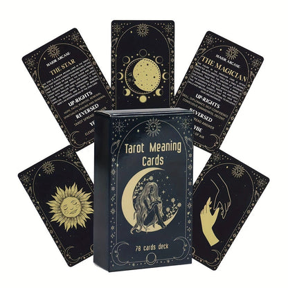 Oracle Cards Tarot Deck – Original Meaning Card Game for Divination Parties & Casual Play, Exquisite Design Desktop Card Game, Gift for Valentine's Day Birthday Christmas Party