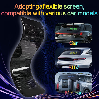 Flexible LED Scrolling Sign – APP-Controlled Programmable Display, Scrolling Text & Animation, Color-Changing, USB Powered for Car, Store & Indoor Use