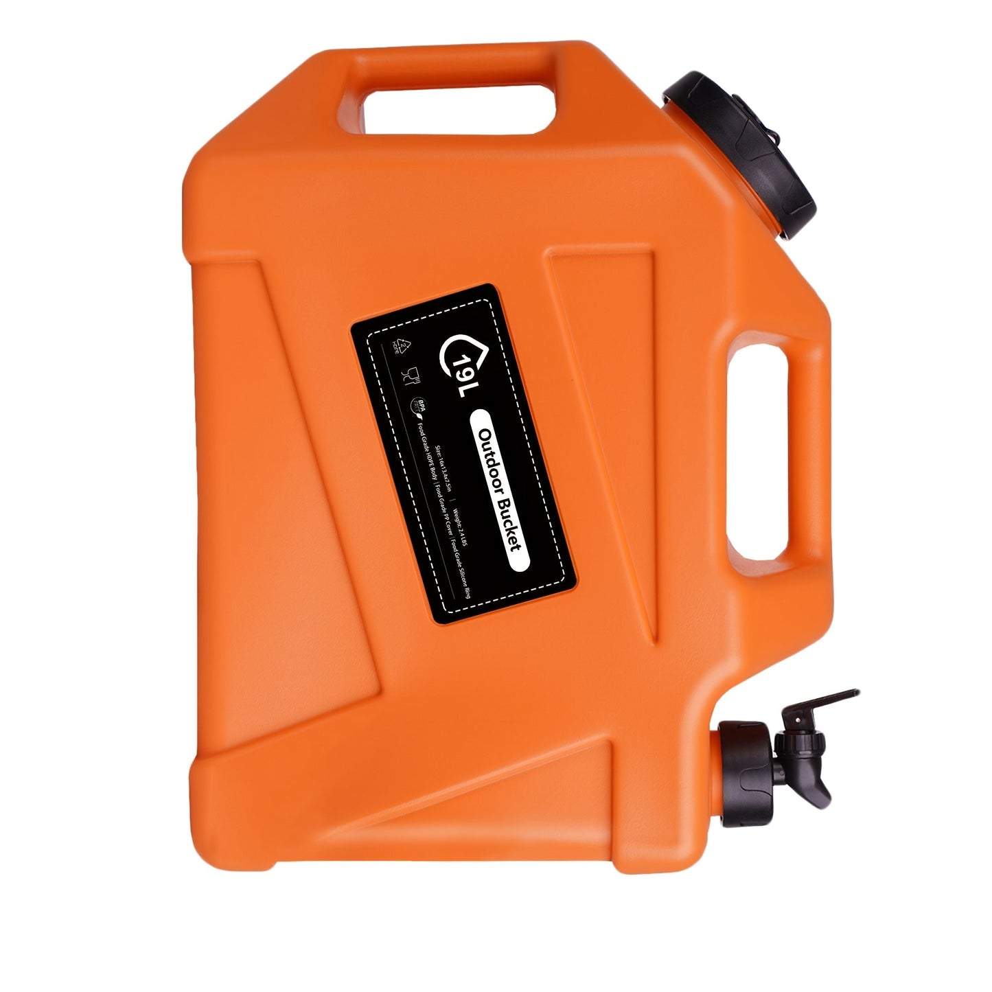 Water Storage Container with Spigot 2 Handles BPA Free PVC Collapsible Water Jug for Camping Outdoor RV Hiking Emergency Survival Portable Water Tank 3.2Gal 5Gal 2.6Gal Multi-Color Options