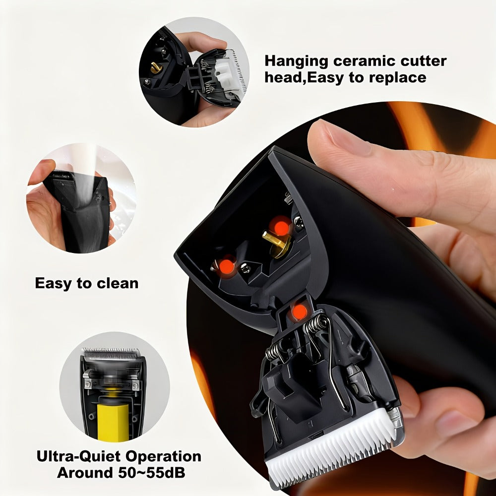 Groin Trimmer Men IPX7 Waterproof Ceramic Blade Electric Body Shaver – LCD Battery Display & Replaceable Head, Wet Dry Safe Ball Trimmer Grooming Kit for Sensitive Areas Pubic Hair Manscaping
