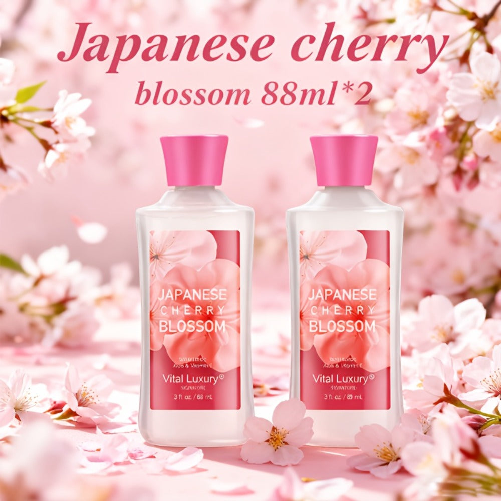 Scented Body Lotion & Hand Cream Vitamin C Glycerin Deep Moisturizing - Japanese Cherry Blossom Vanilla Cotton Candy Dry Skin Hydrating Lotion Women Men All Skin Types Gift
