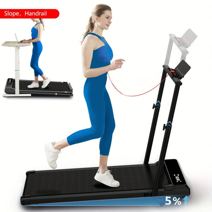 Incline Foldable Treadmill Walking Pad – 300lb Capacity, Portable with Handles, Under Desk Compact Design for Home & Office Use – 3 Model Options