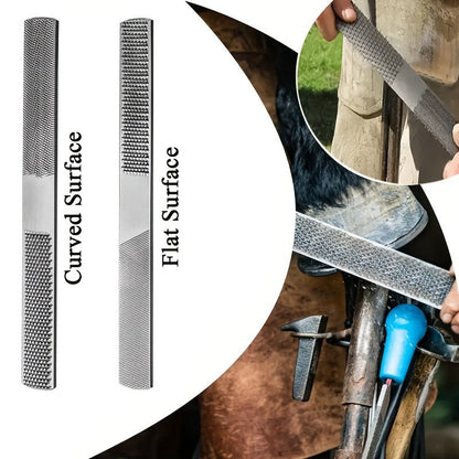 Hoof Trimming Kit 9-Piece Professional Farrier Tools – 10" Carbon Steel Hoof Nippers, Shears, Nail Clipper, Mini Rasp & Hoof Knife for Horse & Goat | Complete Hoof Care Set with Storage Bag