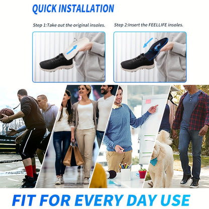Arch Support Insoles Flat Feet Heavy Duty Shoe Inserts Men Women Work Boots