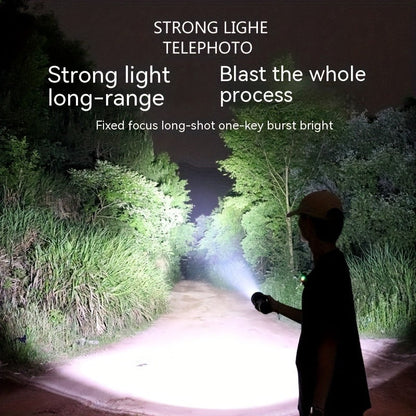 Magnetic LED Flashlight, 3000 Lumen Super Bright Rechargeable Torch with Strong Magnet Base, 300M Long Range Flood Beam for Outdoor, Camping, Household & Emergency Use