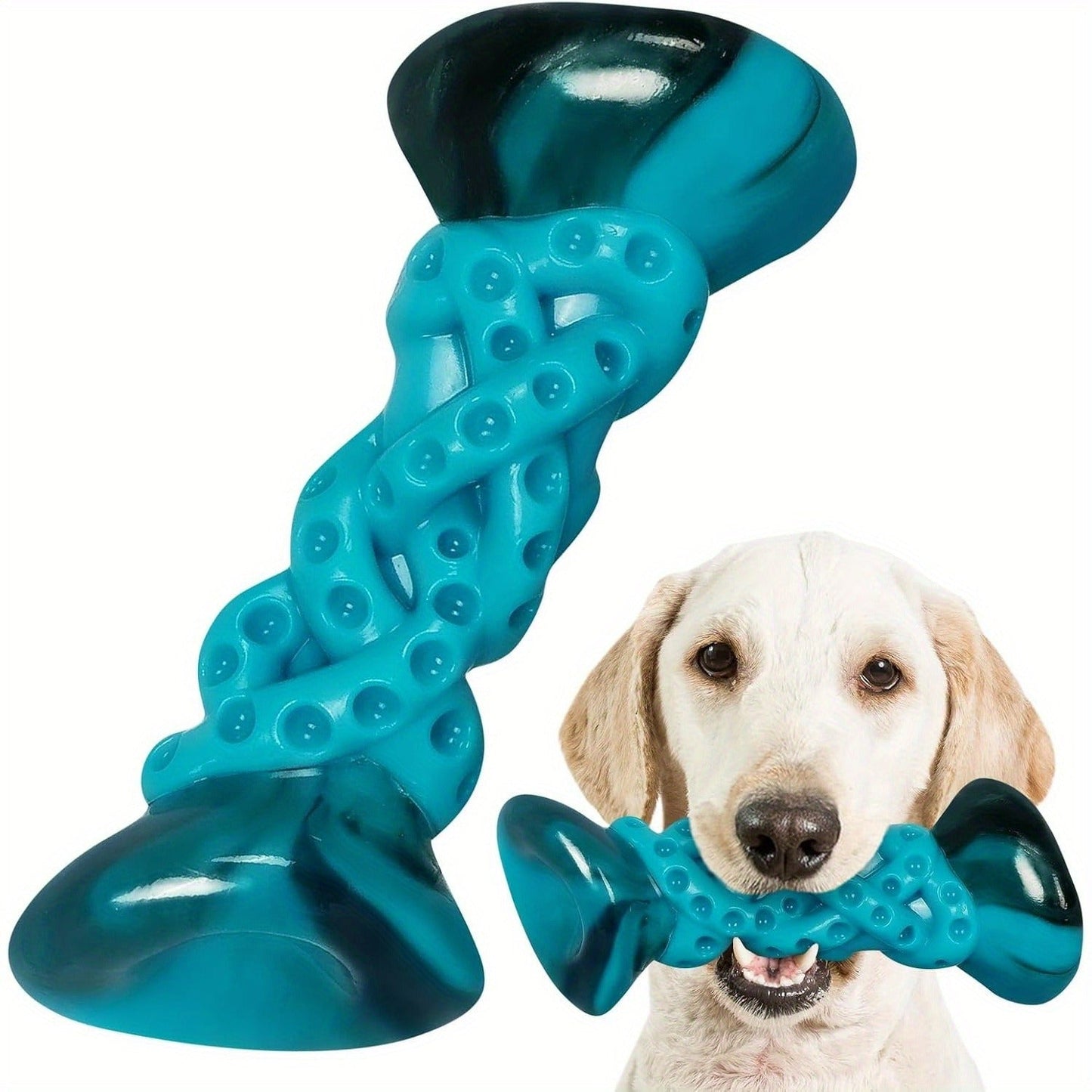 Indestructible Dog Chew Toy Nylon Bone for Aggressive Chewers - Tough Durable Dog Bone for Super Chewers, Long Lasting Chew Toys for Medium Large Breed Dogs, Teeth Cleaning & Boredom Relief