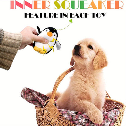 Dog Squeaky Toys 12 Pack Stuffed Animal Plush Puppy Toys with Gift Box – Soft Chew Toys for Small to Medium Dogs, Cute Teething Toys Set with Squeaker, Interactive Dog Toy Bundle