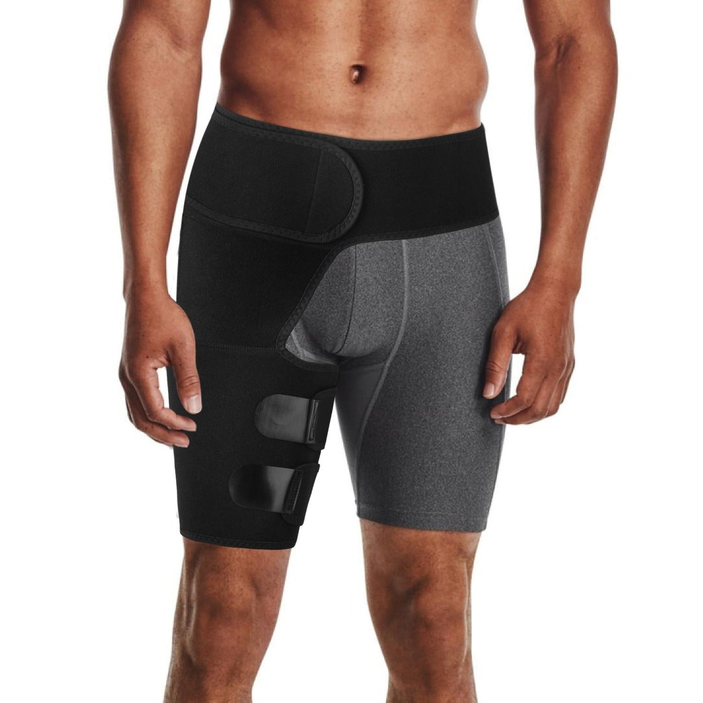 Groin Support Wrap & Thigh Compression Brace for Men & Women – Adjustable Hip Joint Stabilizer for Sciatica, Hamstring & Groin Injury Recovery, Gym & Sports Use