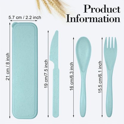Reusable Travel Utensils Set with Case Bulk 77 Sets – Wheat Straw Portable Cutlery Kit with Spoon Knife Fork for Lunch Box, Picnic, Camping, Office & Christmas Operation Gifts (Bright Colors)
