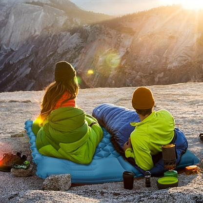 Camping Sleeping Pad Inflatable & Self-Inflating – Ultralight TPU Nylon Mat with Built-In Pump, Single & Double Size for Backpacking, Hiking, Travel