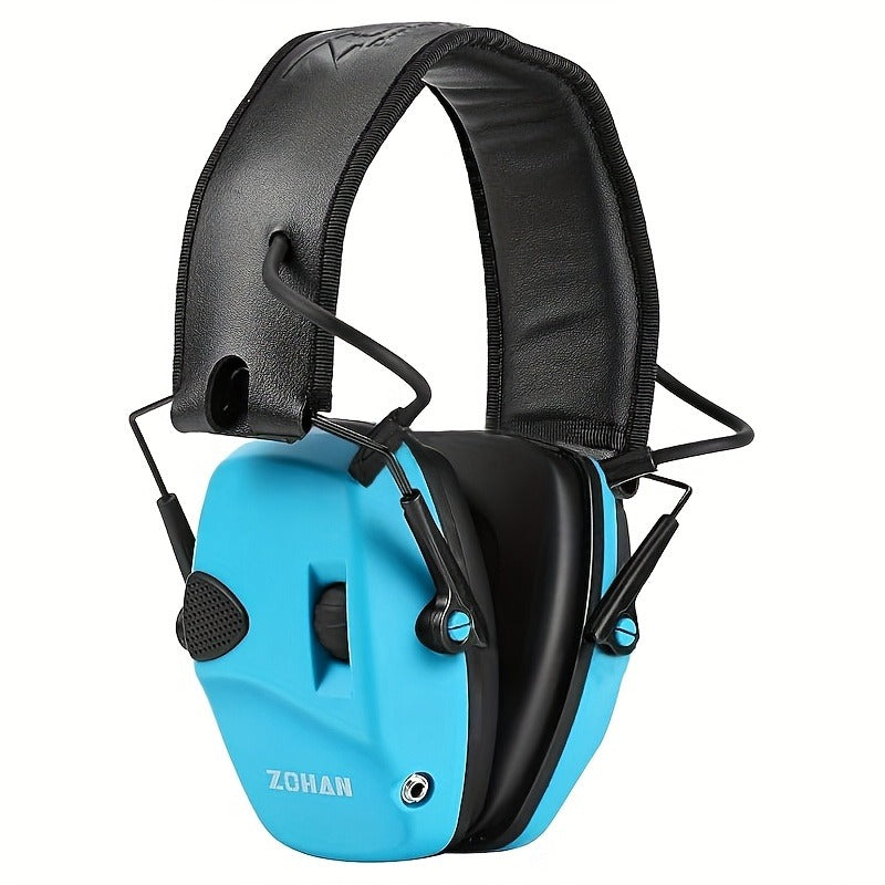 Electronic Shooting Earmuffs NRR 22dB Active Noise Cancelling Hearing Protection with Sound Amplification - Foldable Adjustable Ear Muffs for Shooting Range Hunting Mowing, Pink Green Brown Blue Black Camo