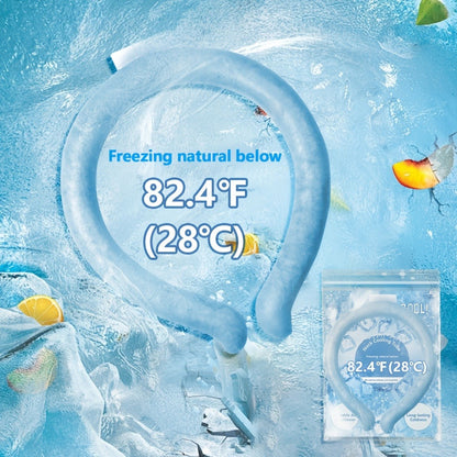 Cooling Neck Ring 3-Pack – Wearable Ice Gel Tube Wrap for Hot Weather, Outdoor Sports, Heat Relief & Hot Flashes, Freezes at 28°C, Hands-Free Summer Cooling for Men & Women