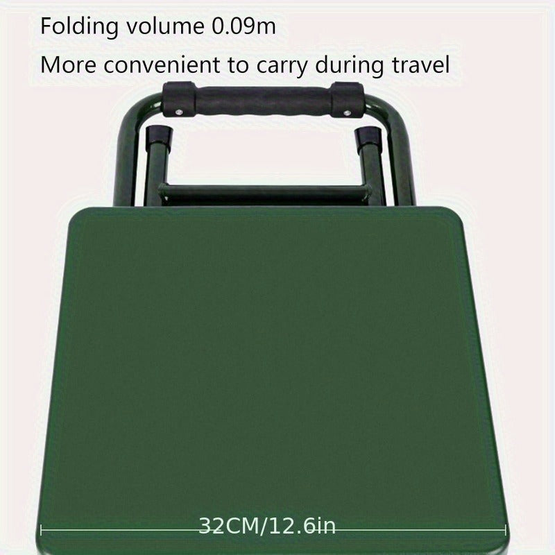 Portable Folding Camping Chair with Backrest - Lightweight Stainless Steel Frame, 150kg Load Capacity, Compact Outdoor Chair for Hunting, Fishing, Hiking & Travel, Optional Storage Bag Included