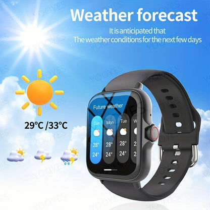 Smart Watch with Answer & Make Calls for Women Men – 100+ Sports Modes, Fitness Activity Tracker, Heart Rate Monitor, Pedometer, Compatible with Android & iPhone, Perfect Gift