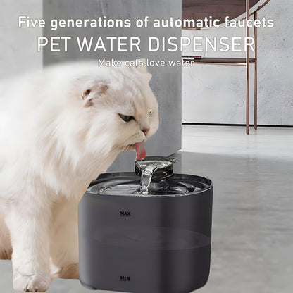 Pet Water Fountain 77oz with Filter Replacement - Cat Dog Automatic Water Dispenser Ultra Quiet Recirculating Purification Large Capacity