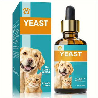 Dog Antifungal Yeast Supplement Drops – All Breed Canine Yeast Overgrowth Support | Natural Liquid Formula, 2.03oz per Bottle, 2-Pack Value Set for Daily Pet Health