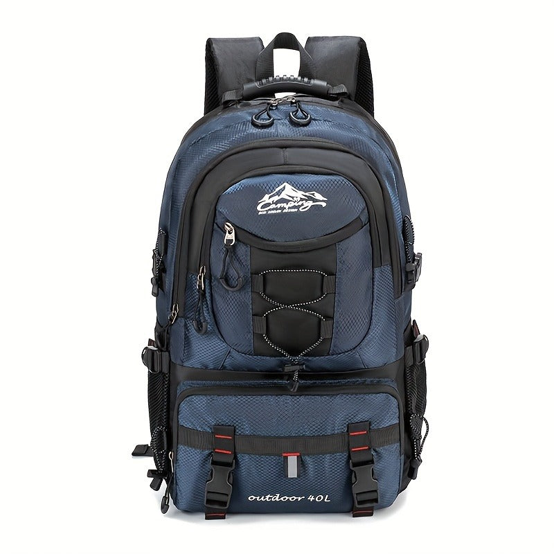 Hiking Backpack Large Capacity for Men & Women – Lightweight Durable Polyester Travel Pack with Adjustable Shoulder Straps, Ideal for Camping, Outdoors & Commuting