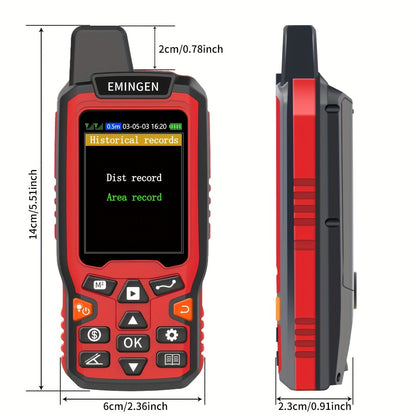 Handheld GPS Land Surveying Equipment – High-Precision 2.4" LCD Area Measuring Tool for Farmland, Forest, Ranch & Mining | ZL180