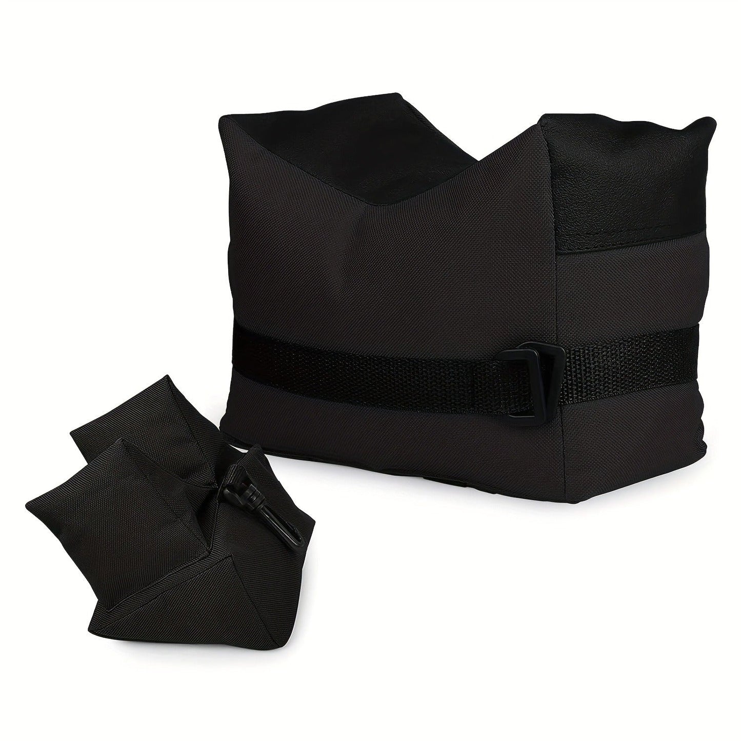 Shooting Rest Sandbag Bags Front & Rear Support Stand Holders for Rifle Gun Shotgun Bench Rest Target Sports Hunting Photography Unfilled Tactical Shooting Bag Set