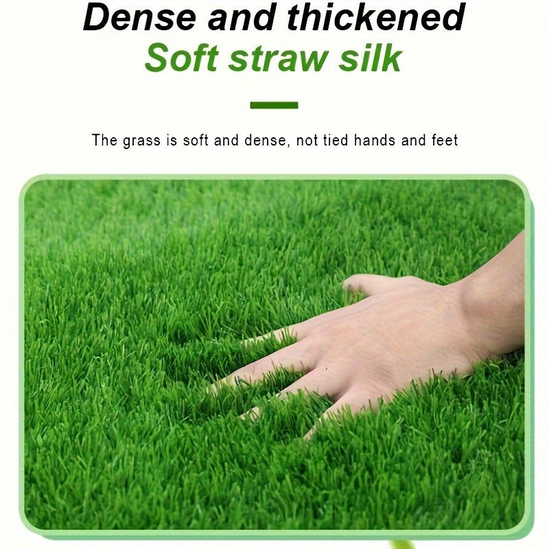 Reusable Dog Potty Training Pad - Washable Artificial Grass Mat, Anti-Odor, Indoor Outdoor Pet Toilet Pad for Dogs Cats, M & L Sizes