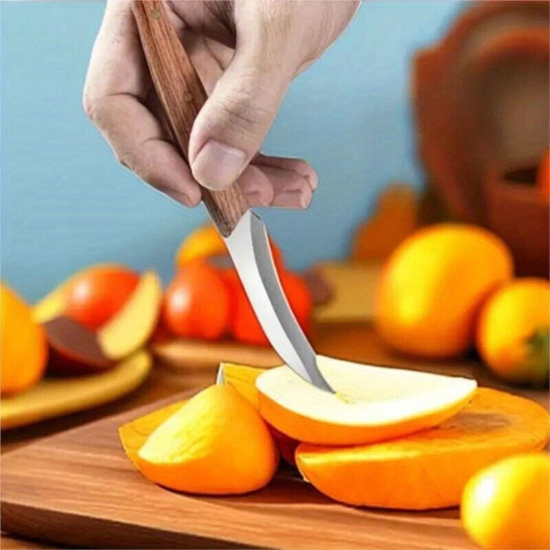 3-Piece Carving Knife Set Fixed Blade Whittling Knives – Portable Multifunctional Peeling Knife with Anti-Slip Outdoor Log Handle – Kitchen Tools Camping Gear Gifts for Dad Men
