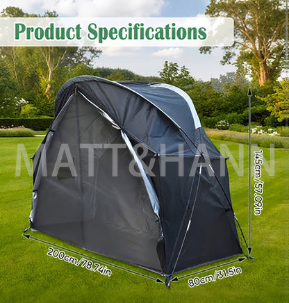 Ultralight Single Person Bicycle Tent with Mesh Ventilation – Freestanding, Easy Setup, Carbon Steel Poles, 3-Season – Lightweight Camping Tent for Cycling, Backpacking & Fishing