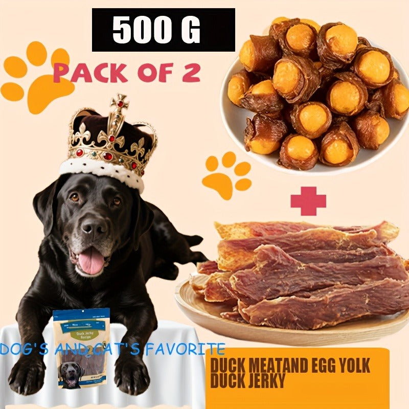 Duck Jerky Dog Treats – Chicken-Wrapped Sweet Potato Sticks, Chewy Long Lasting Chews for Small Medium Large Dogs, Easily Digestible Training Treats & Pet Snacks for All Breeds