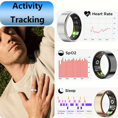 Health Tracking Smart Ring – HRV, Sleep & Activity Monitor