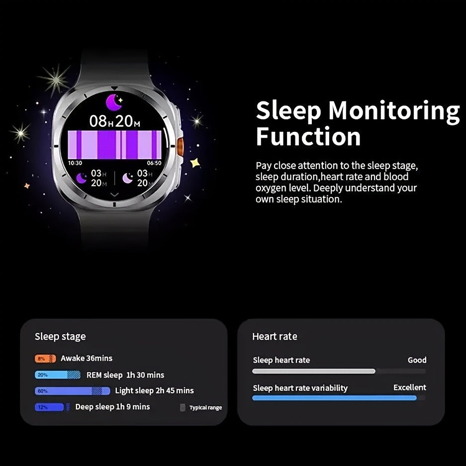 Smart Watch with Call & Message Reminder, Fitness Tracker for Men & Women, Sports Smartwatch Compatible with Android & iPhone, USB Rechargeable, Heart Rate Monitor, Multi-Sport Mode Wristband