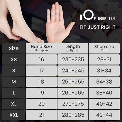 Taekwondo Sparring Gear Set Half Finger Gloves Hand & Foot Protectors with Wrist Wraps & Ankle Support for Boxing Kickboxing Men Women