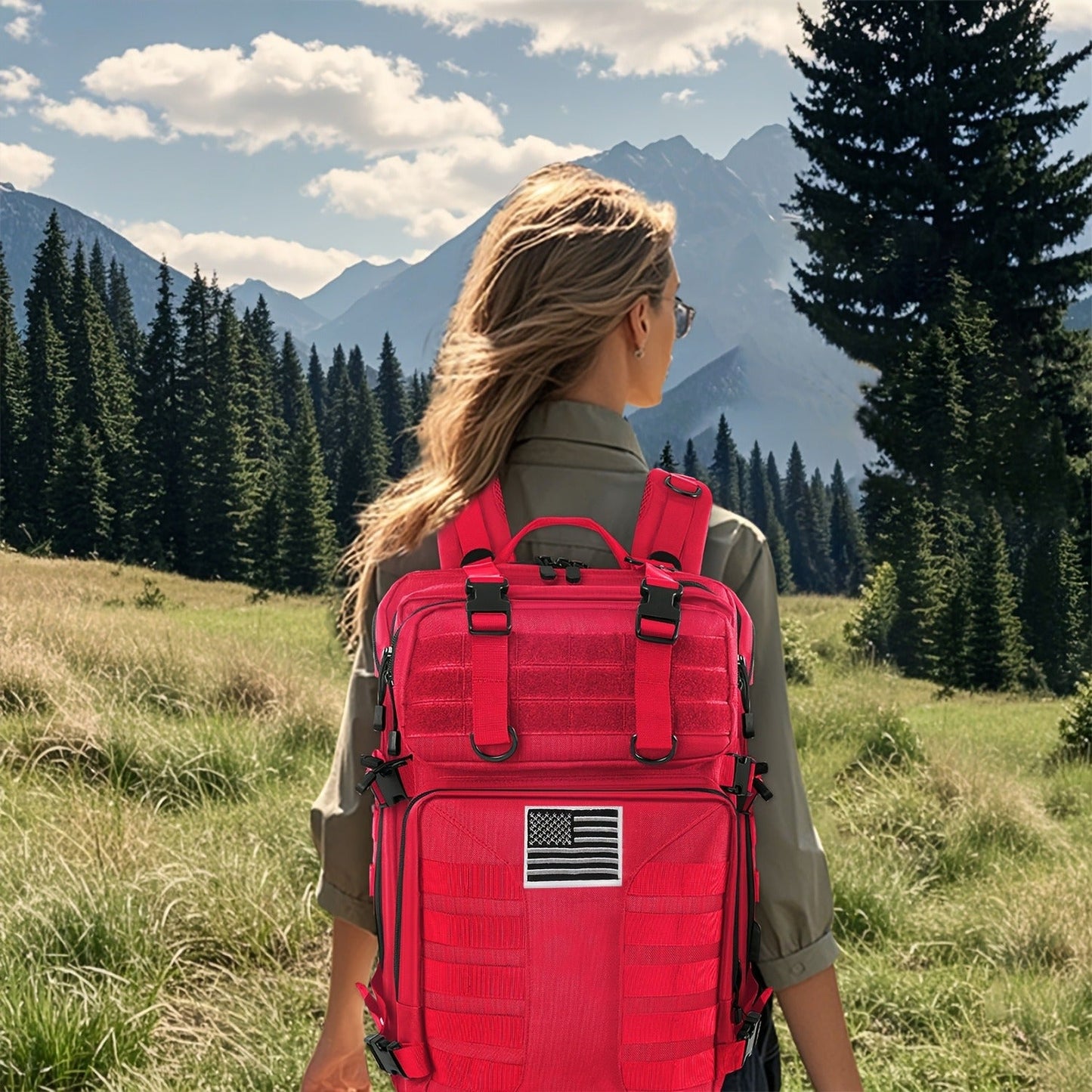 Tactical Military Backpack 50L – Large Capacity Molle Rucksack for Camping, Hiking, Hunting, Fishing & Travel, Unisex with Multiple Color Options