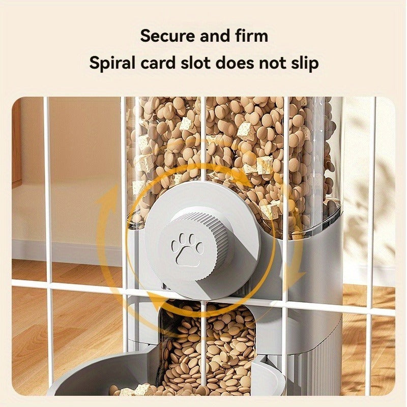 Hanging Cage Pet Water Dispenser & Automatic Feeder – No-Drip Gravity Feed Bowl for Rabbits, Guinea Pigs, Hamsters & Small Animals | Cage-Mount Design, Easy Refill