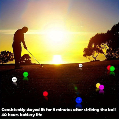 Glow in the Dark Golf Balls 12 Pack – LED Night Golf Balls for Nighttime Play, Luminous Glowing Golf Ball Set, Perfect Holiday Gift for Men Women Golfers Friends & Family