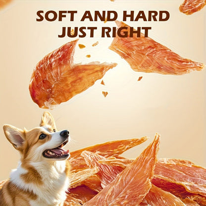 Cat & Dog Treats Chicken Jerky & Duck Jerky Combo – High Protein Grain Free Training Rewards, Dental Chews, Healthy Snacks for Puppies Kittens Adult Dogs Cats, Natural Pet Nutrition