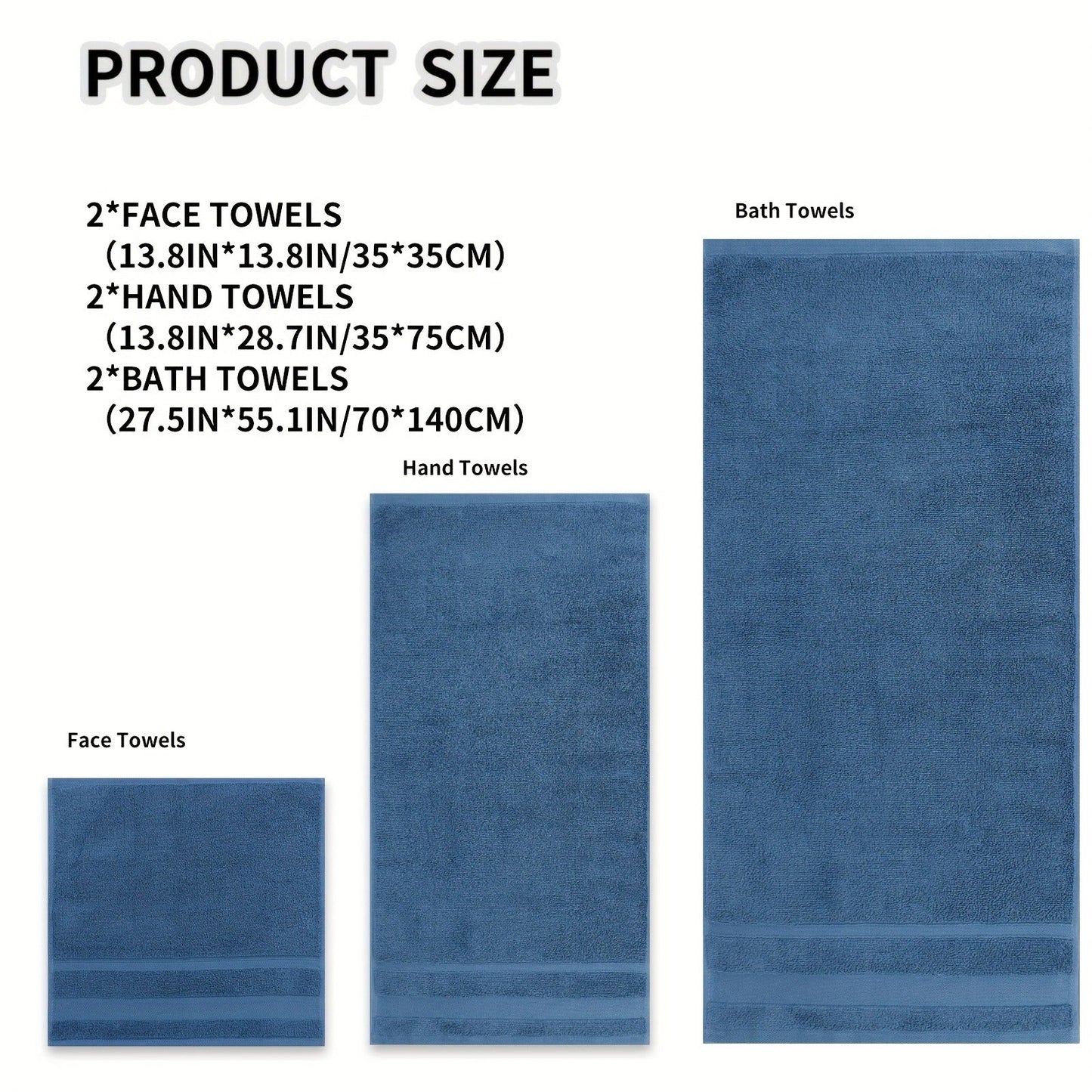Cotton Bath Towel Set 6/10 Piece - 100% Pure Cotton Large Bath Towels for Women & Men, Highly Absorbent Quick Dry Spa Hotel Quality Towels for Bathroom, Bedroom, Gym, Pool & Travel, Soft Fluffy Luxury Towel Sets