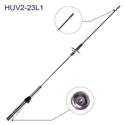 Dual Band Mobile Ham Radio Antenna – VHF UHF 144/430MHz High Gain, 16.9" Stainless Steel, PL-259 Connector