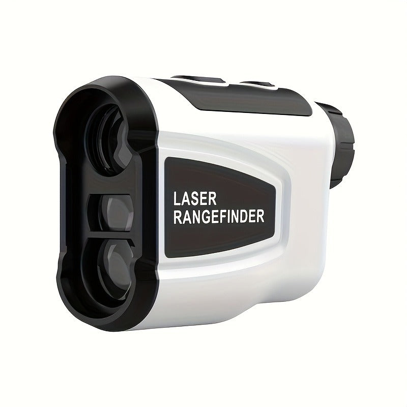 Golf Laser Rangefinder 1200 Yards Slope Compensation 6X Magnification Flag Lock HD Rechargeable USB Charging Anti-Vibration High Precision Quick Positioning White Stylish Design