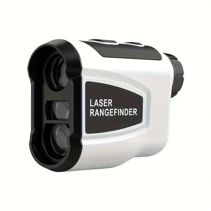 Golf Laser Rangefinder 1200 Yards Slope Compensation 6X Magnification Flag Lock HD Rechargeable USB Charging Anti-Vibration High Precision Quick Positioning White Stylish Design