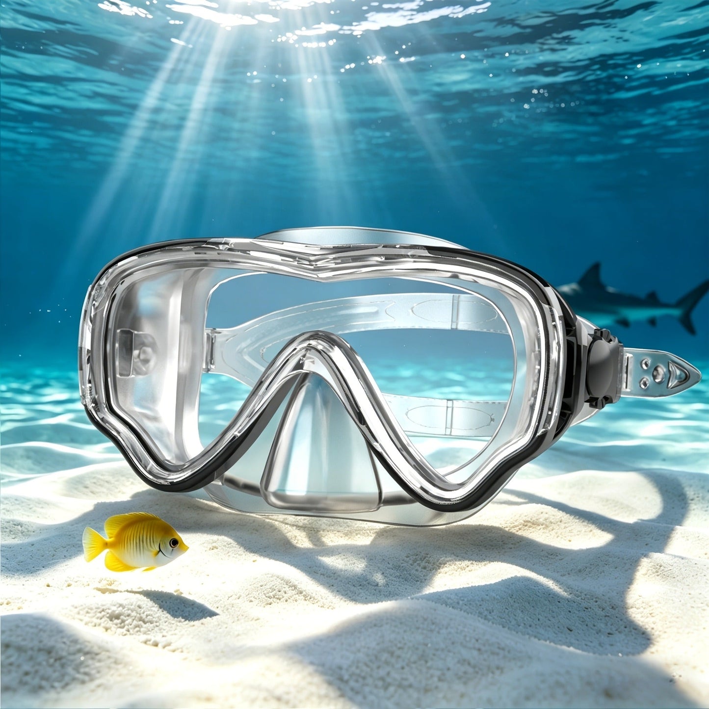 Panoramic HD Diving Mask Anti-Fog Tempered Glass Snorkel Mask with Nose Cover for Adults Youth Scuba Diving Snorkeling Swimming Pink Blue Black