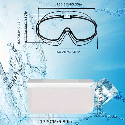Anti-Fog Swimming Goggles Set – UV Protection, Earplugs & Nose Clip