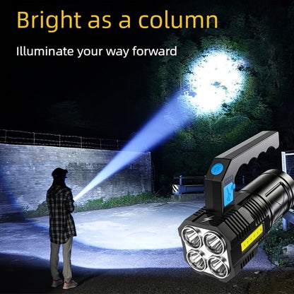 XHP90 Tactical Flashlight 2 Pack 300 Lumen 4 Modes USB Rechargeable 18650 Camping Light with Battery Display 200m Beam