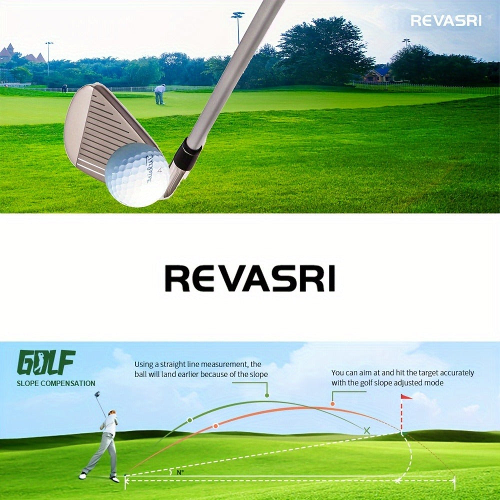 Multi-Function Golf Rangefinder 650 Yards | Golf Mode, Slope Compensation, Speed, Height & Horizontal Distance Measurement – USB Rechargeable Laser Rangefinder for Golfers & Multipurpose Outdoor Use