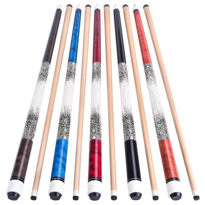 Canadian Maple Pool Cue 58 Inch – 13mm Multi-Layer Tip, Ergonomic Grip, 19oz & 20oz, 6 Color Options – Billiard Cue Stick for American Pool & Spin Pool, Great Christmas Gift
