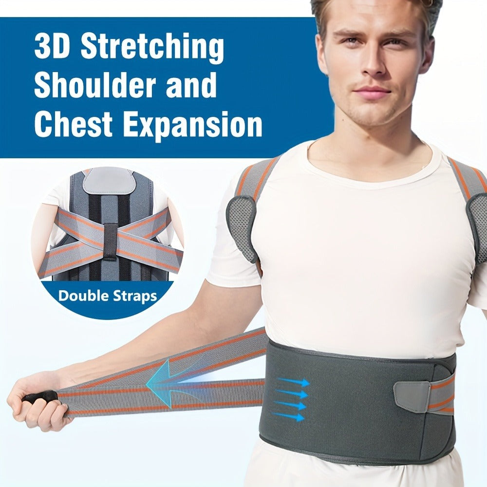 Magnetic Posture Corrector Back Brace – Adjustable Shoulder Support Belt for Men & Women, Instant Posture Improvement, Breathable Back Straightener