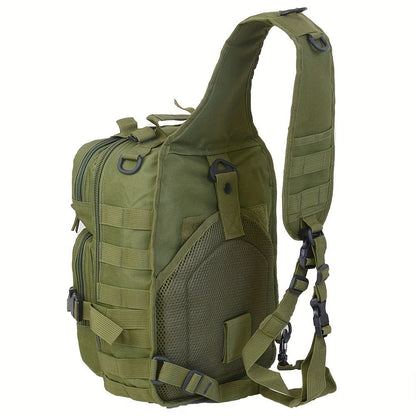 Tactical Chest Bag – Single Shoulder Crossbody Sling Pack for Hiking, Patrol & Outdoor EDC, Adjustable Strap, Multi-Pocket