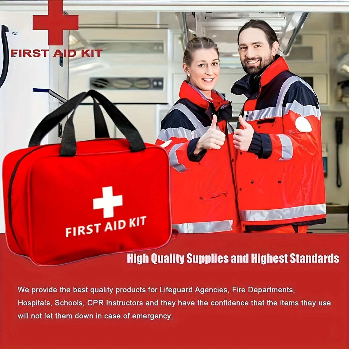 Waterproof Compact First Aid Kit – 25-Piece Premium Trauma Medical Kit for Home, Car, Travel, Camping, Hiking & Boating