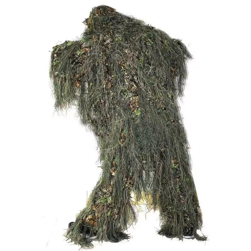 Leaf Camouflage Ghillie Cloak – Lightweight Camo Suit for Hunting, Bird Watching, Wildlife Photography, Tactical Training & Halloween Costume | 2 Sizes