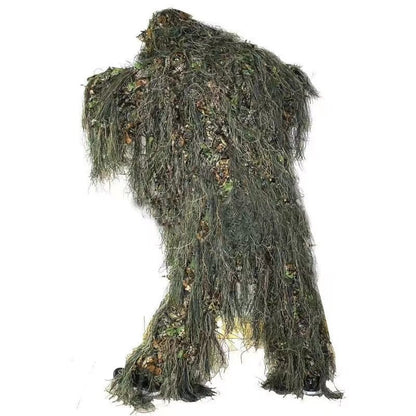 Leaf Camouflage Ghillie Cloak – Lightweight Camo Suit for Hunting, Bird Watching, Wildlife Photography, Tactical Training & Halloween Costume | 2 Sizes