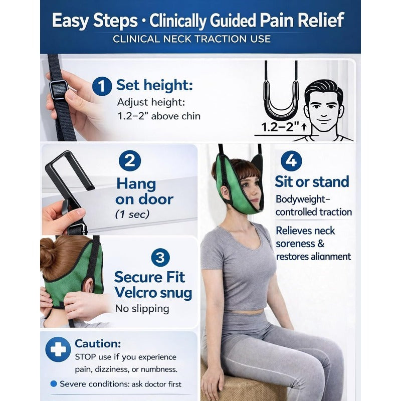 Door-Mounted Cervical Traction Device – Neck Decompressor
