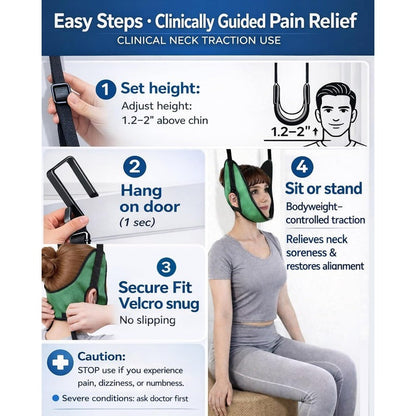 Door-Mounted Cervical Traction Device – Neck Decompressor